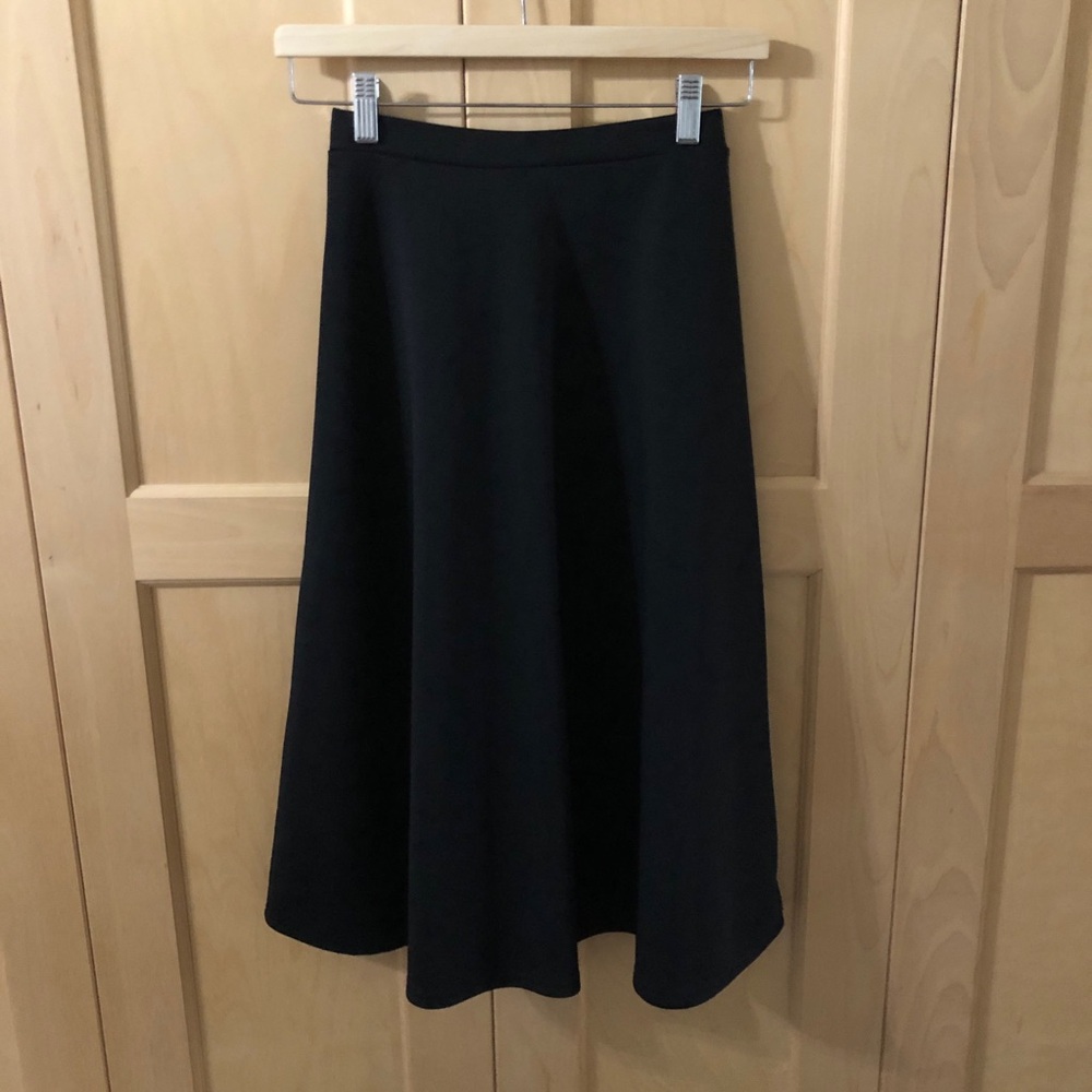 3/$12🌻Boohoo | Scuba midi skater skirt (4)